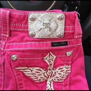Miss Me Pink Skinny Jeans! Size 26!